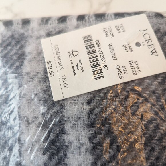 J.Crew Factory Marled Reversible Scarf - Picture 4 of 5